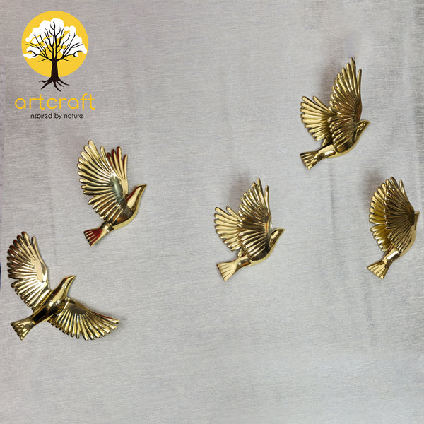 Seagulls - Flying Birds - 100% Made From Brass