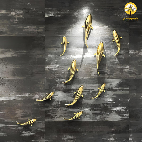 Arrowana fish wall decor - 100% Made in Pure Brass