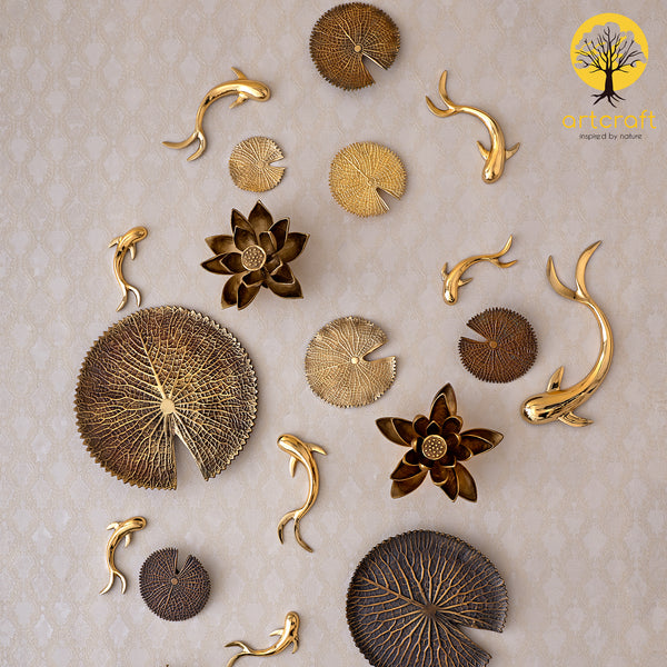 POND FISH WALL DECOR - 100% MADE IN BRASS